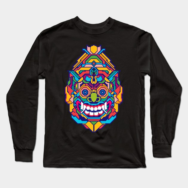 BARONG POP ART ILLUSTRATION Long Sleeve T-Shirt by mrcatguys